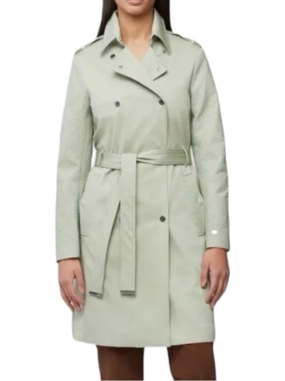 Soia & Kyo North SF Trench Coat Sage